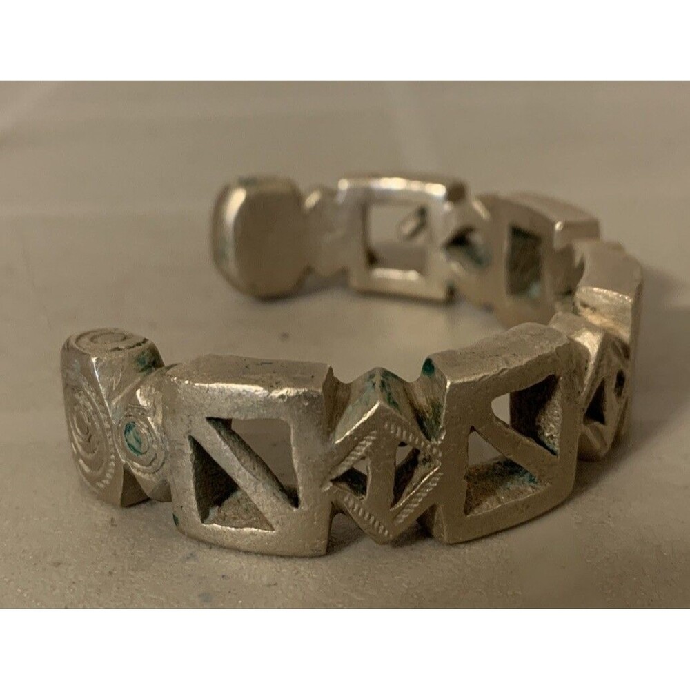 Old Nigerian Pierced Coin Currency Slave Bracelet Djerma Dowry